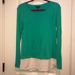 Layered Green/White long-sleeved tee - Limited
